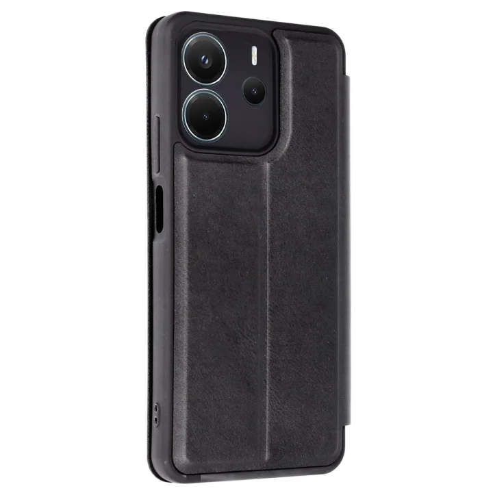 Mey İthalat®  Xiaomi Redmi Note 14 4G Kılıf Flip Cover - Siyah