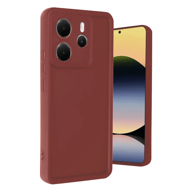 Mey İthalat®  Xiaomi Redmi Note 14 4G Kılıf Viera Silikon - Bordo