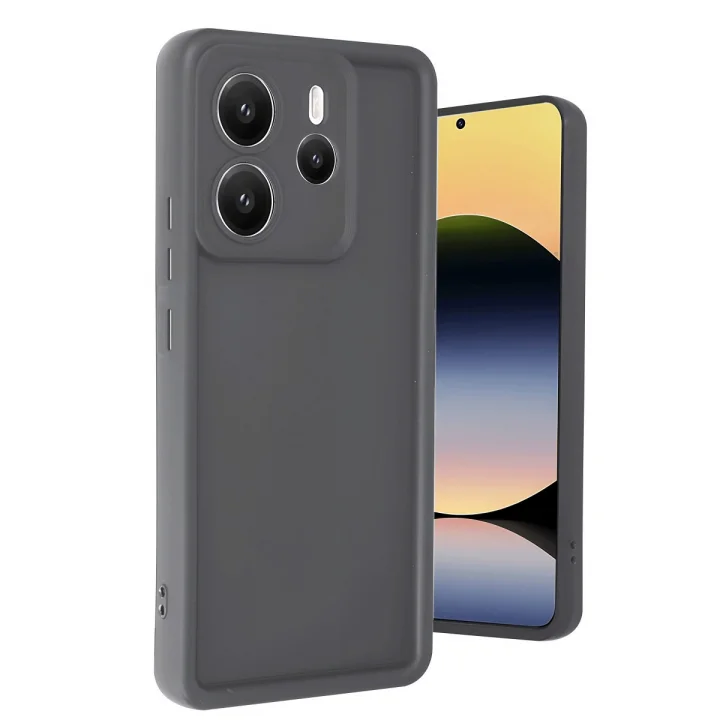 Mey İthalat®  Xiaomi Redmi Note 14 4G Kılıf Viera Silikon - Gri