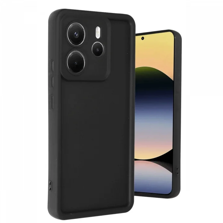 Mey İthalat®  Xiaomi Redmi Note 14 4G Kılıf Viera Silikon - Siyah