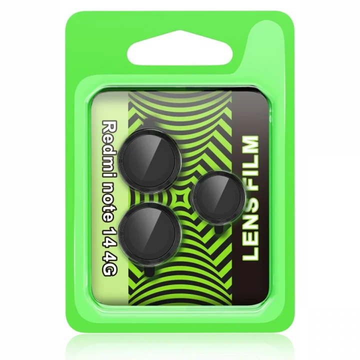 Mey İthalat®  Xiaomi Redmi Note 14 4G Raze Metal Kamera Lens - Siyah