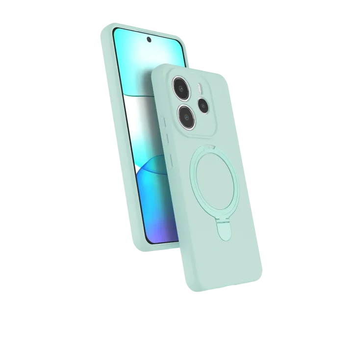 Mey İthalat®  Xiaomi Redmi Note 14 4G Regal Magsafe Standlı Kapak - Su Yeşili