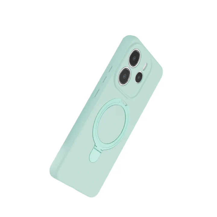Mey İthalat®  Xiaomi Redmi Note 14 4G Regal Magsafe Standlı Kapak - Su Yeşili