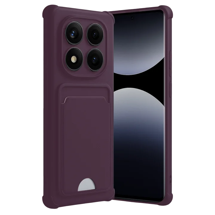 Mey İthalat®  Xiaomi Redmi Note 14 Pro 4G Kelvin Kartvizitli Silikon - Derin Mor