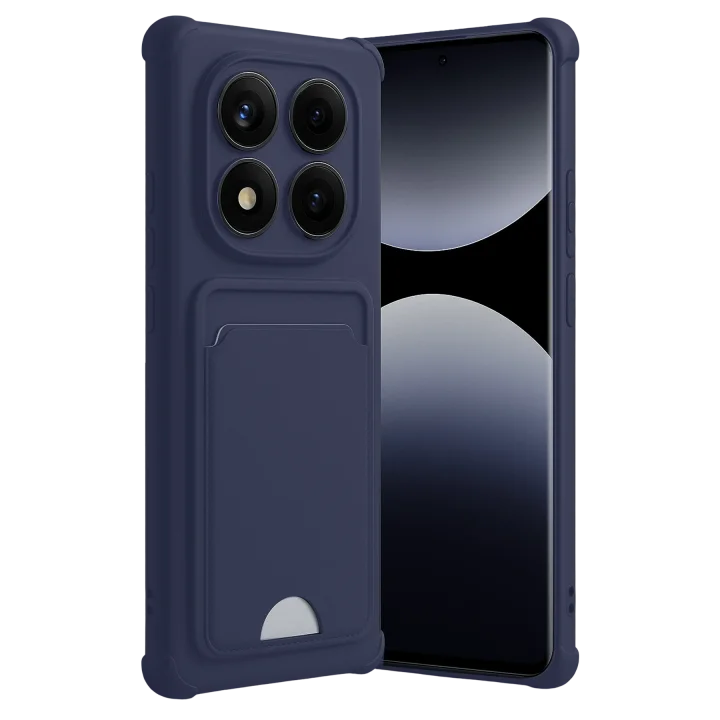 Mey İthalat®  Xiaomi Redmi Note 14 Pro 4G Kelvin Kartvizitli Silikon - Lacivert