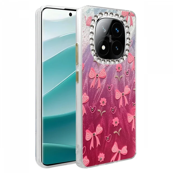 Mey İthalat®  Xiaomi Redmi Note 14 Pro 4G Kılıf Blade Aynalı Desenli Kapak - Desen 3