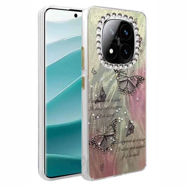 Mey İthalat®  Xiaomi Redmi Note 14 Pro 4G Kılıf Blade Aynalı Desenli Kapak - Desen 6
