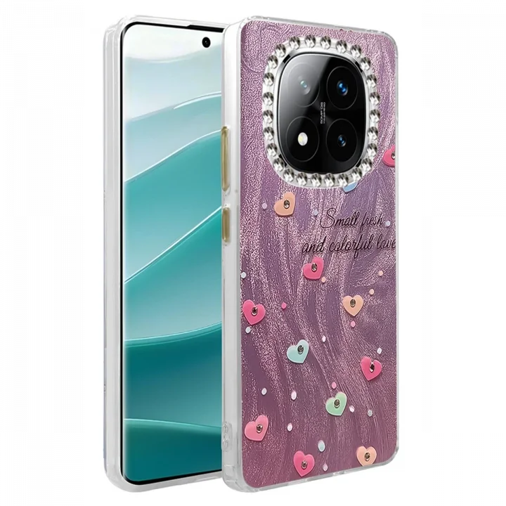 Mey İthalat®  Xiaomi Redmi Note 14 Pro 4G Kılıf Blade Aynalı Desenli Kapak - Desen 8