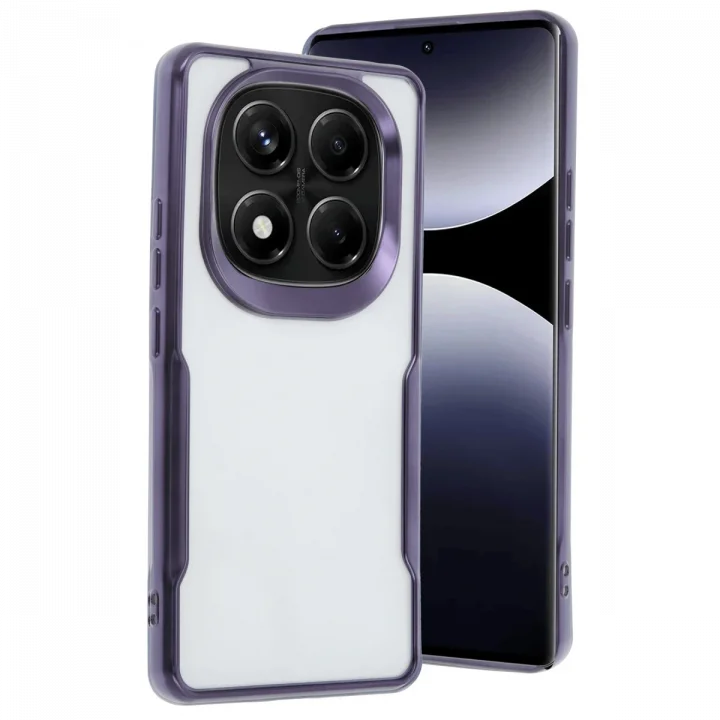 Mey İthalat®  Xiaomi Redmi Note 14 Pro 4G Kılıf Boyi Silikon Kapak - Derin Mor