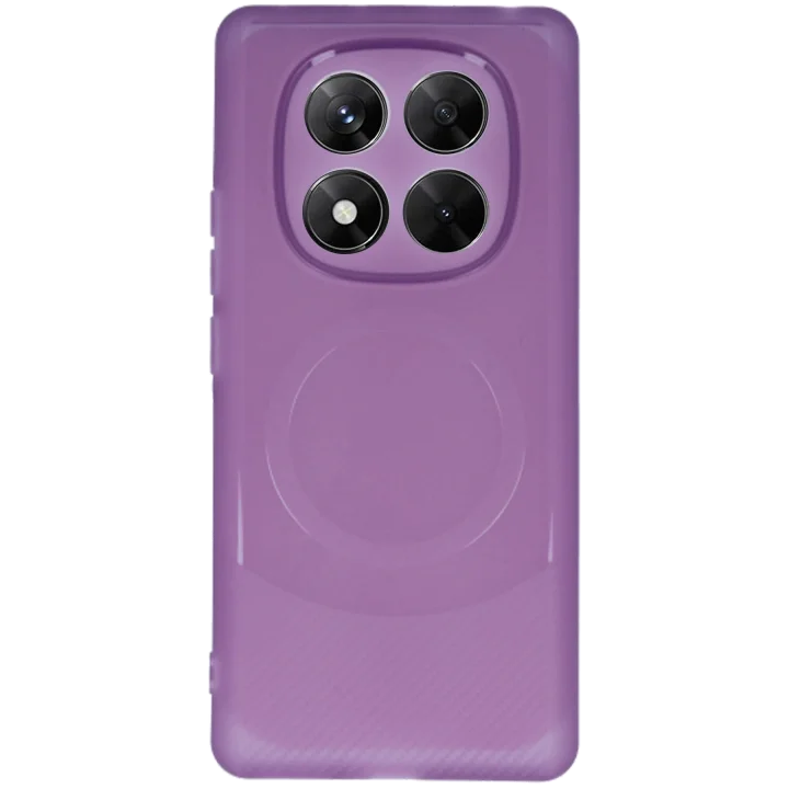 Mey İthalat®  Xiaomi Redmi Note 14 Pro 4G Kılıf Maya Karbon Kapak - Mürdüm