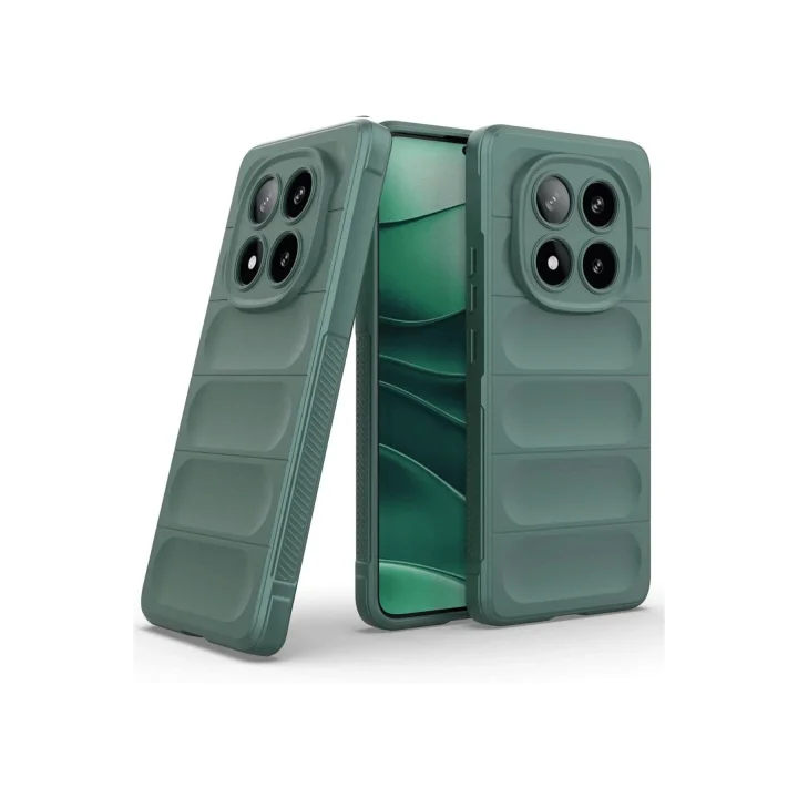 Mey İthalat®  Xiaomi Redmi Note 14 Pro 4G Kılıf Optimum Silikon - Koyu Yeşil