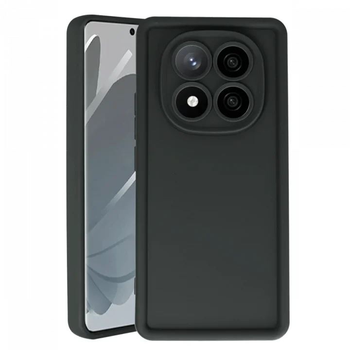 Mey İthalat®   Redmi Note 14 Pro 4G Kılıf Viera Silikon - Siyah