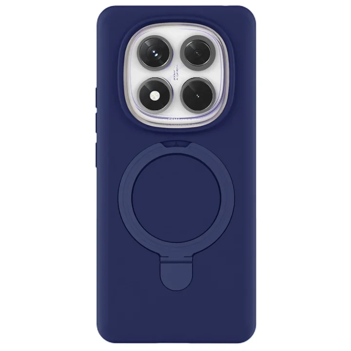 Mey İthalat®   Redmi Note 14 Pro 4G Regal Magsafe Standlı Kapak - Lacivert