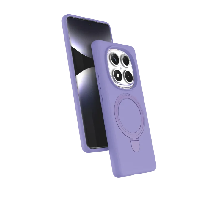 Mey İthalat®  Xiaomi Redmi Note 14 Pro 4G Regal Magsafe Standlı Kapak - Lila