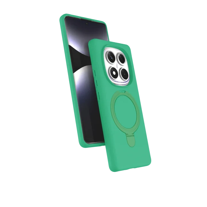 Mey İthalat®  Xiaomi Redmi Note 14 Pro 4G Regal Magsafe Standlı Kapak - Yeşil