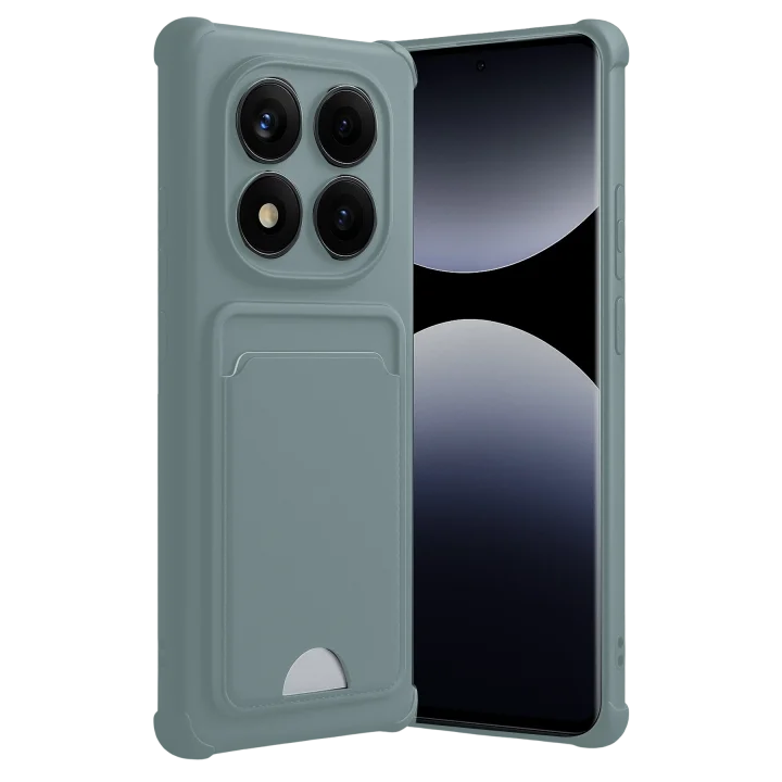 Mey İthalat®  Xiaomi Redmi Note 14 Pro 5G Kelvin Kartvizitli Silikon - Açık Yeşil