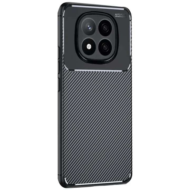 Mey İthalat®   Redmi Note 14 Pro 5G Kılıf Auto Focus Karbon Kapak - Siyah