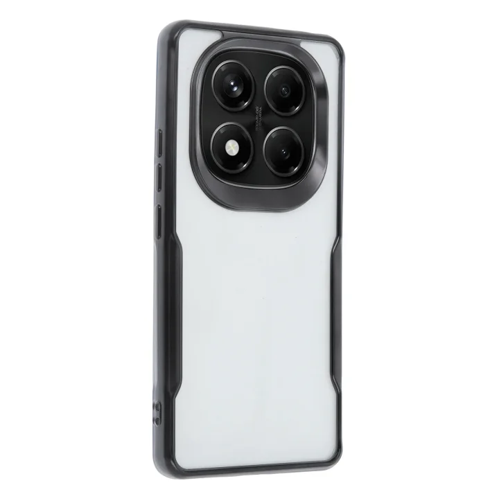 Mey İthalat®  Xiaomi Redmi Note 14 Pro 5G Kılıf Boyi Silikon Kapak - Siyah