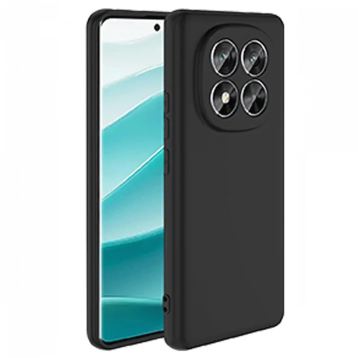 Mey İthalat®   Redmi Note 14 Pro 5G Kılıf First Silikon - Siyah