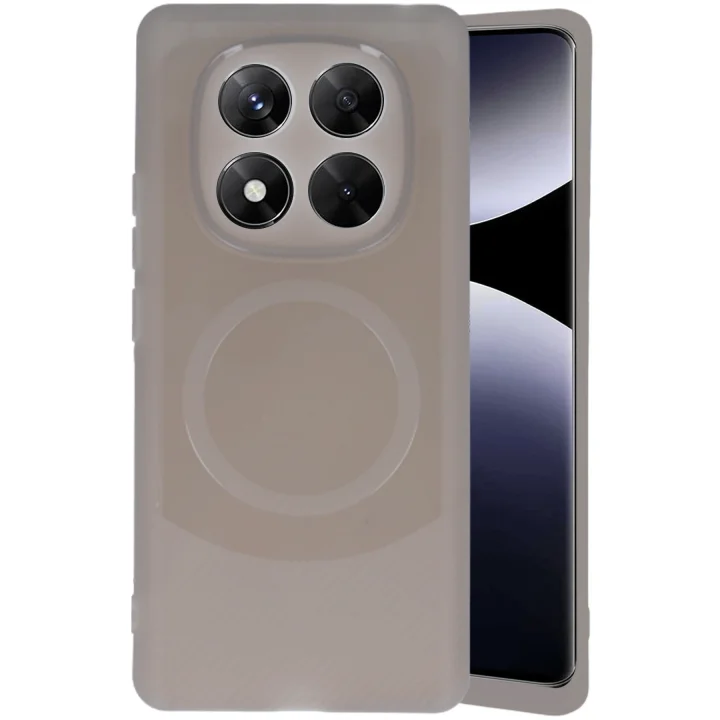 Mey İthalat®  Xiaomi Redmi Note 14 Pro 5G Kılıf Maya Karbon Kapak - Gri