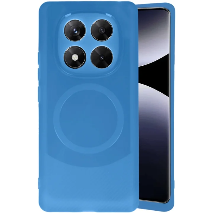 Mey İthalat®  Xiaomi Redmi Note 14 Pro 5G Kılıf Maya Karbon Kapak - Lacivert