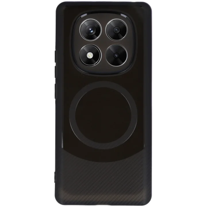 Mey İthalat®  Xiaomi Redmi Note 14 Pro 5G Kılıf Maya Karbon Kapak - Siyah