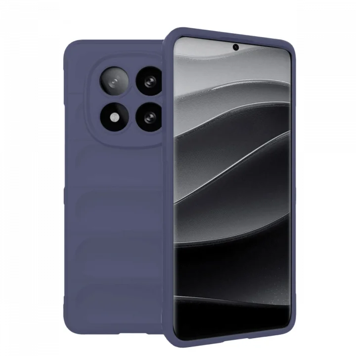 Mey İthalat®   Redmi Note 14 Pro 5G Kılıf Optimum Silikon - Lacivert