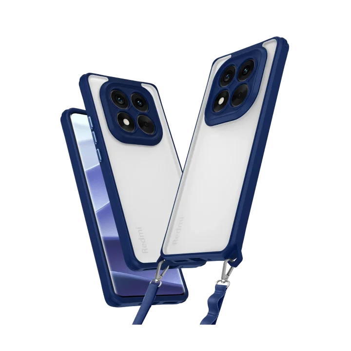 Mey İthalat®  Xiaomi Redmi Note 14 Pro 5G Kılıf Penta Silikon Kılıf - Lacivert