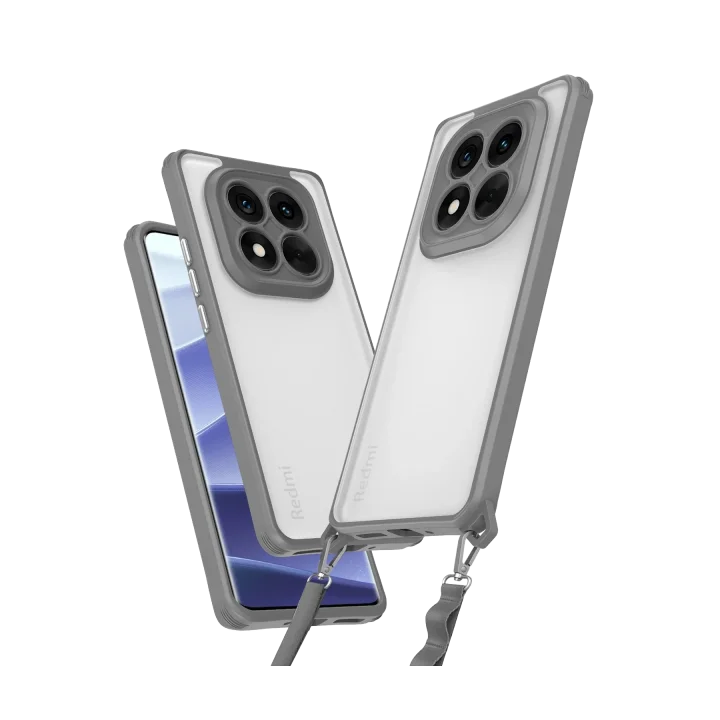 Mey İthalat®  Xiaomi Redmi Note 14 Pro 5G Kılıf Penta Silikon Kılıf - Titan Gri