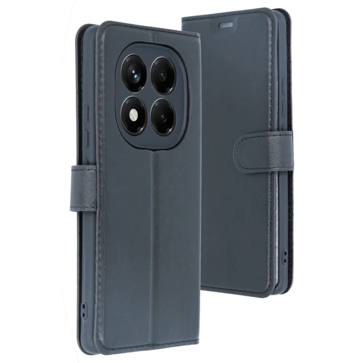 Mey İthalat®  Xiaomi Redmi Note 14 Pro 5G Kılıf Trend S Plus Kapaklı Kılıf - Siyah