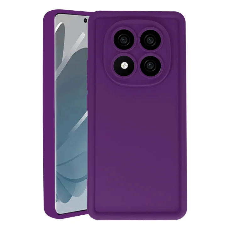 Mey İthalat®  Xiaomi Redmi Note 14 Pro 5G Kılıf Viera Silikon - Mürdüm