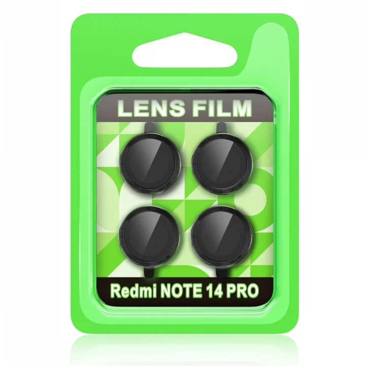 Mey İthalat®  Xiaomi Redmi Note 14 Pro 5G Raze Metal Kamera Lens - Siyah
