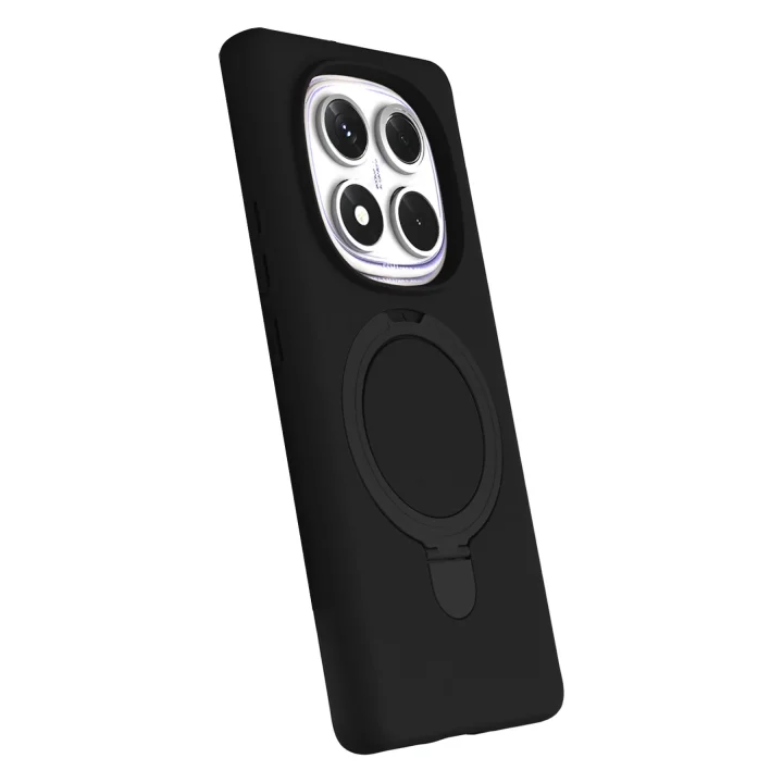 Mey İthalat®   Redmi Note 14 Pro 5G Regal Magsafe Standlı Kapak - Siyah