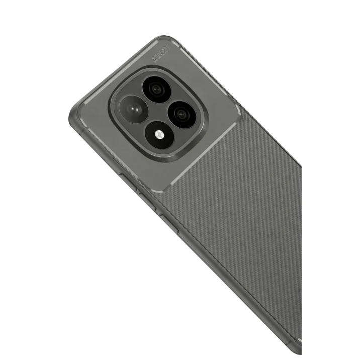 Mey İthalat®   Redmi Note 14 Pro Plus Kılıf Auto Focus Karbon Kapak - Gri