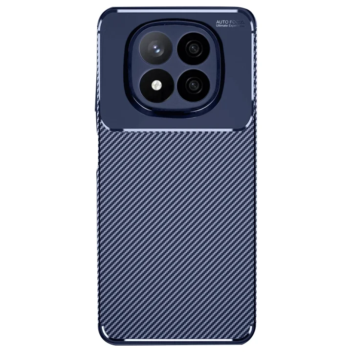 Mey İthalat®   Redmi Note 14 Pro Plus Kılıf Auto Focus Karbon Kapak - Lacivert