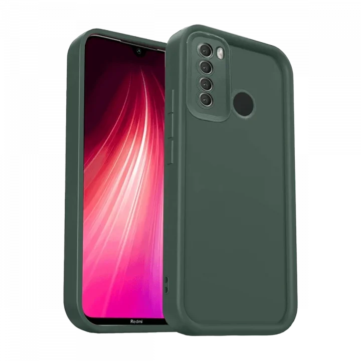 Mey İthalat®  Xiaomi Redmi Note 8 Kılıf Viera Silikon - Koyu Yeşil