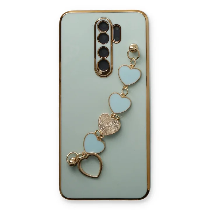 Mey İthalat®  Xiaomi Redmi Note 8 Pro Kılıf Esila Silikon - Su Yeşili