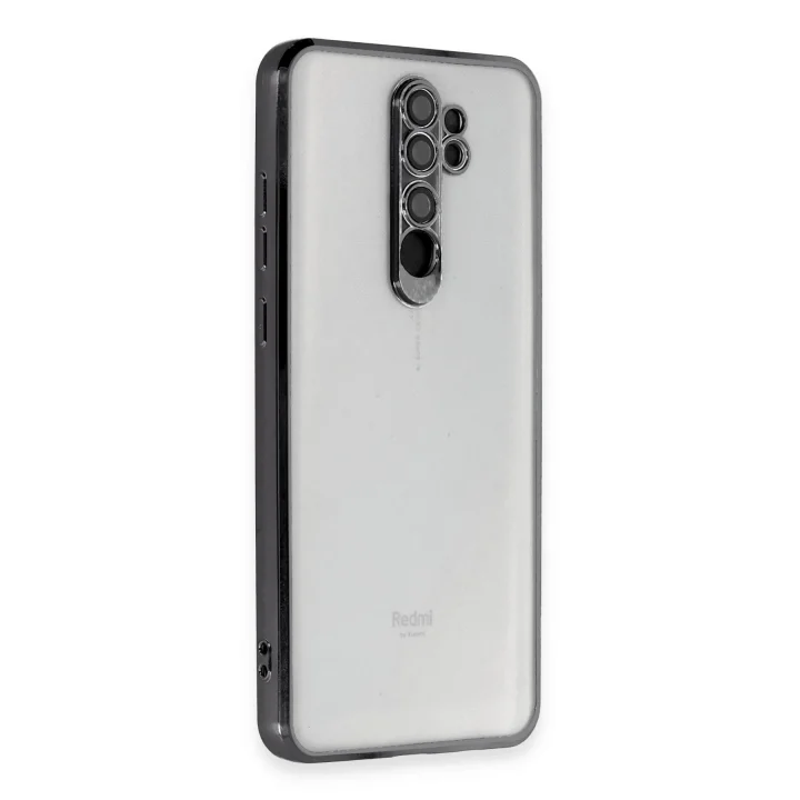 Mey İthalat®   Redmi Note 8 Pro Kılıf  Lensli Silikon - Siyah