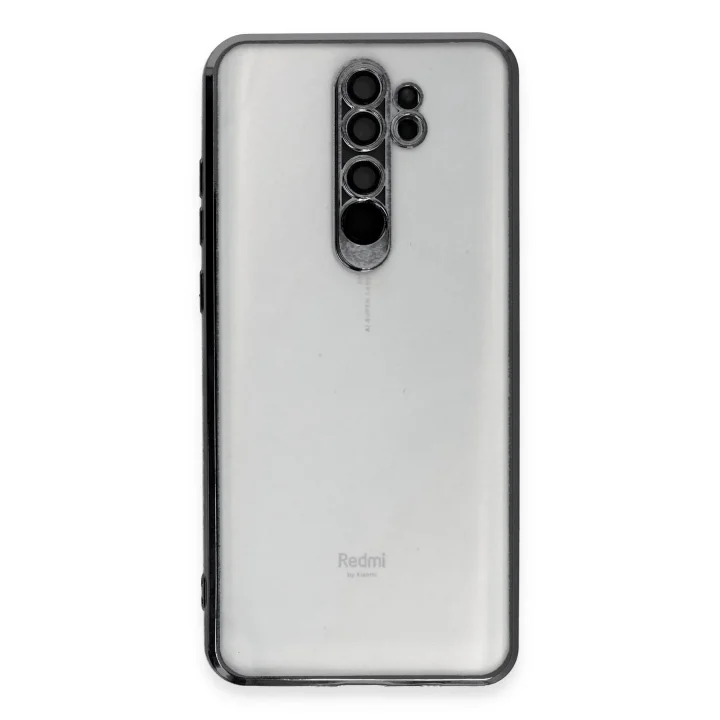 Mey İthalat®   Redmi Note 8 Pro Kılıf  Lensli Silikon - Siyah