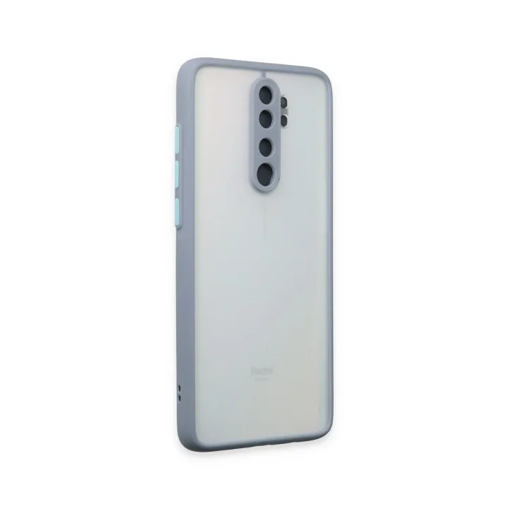 Mey İthalat®  Xiaomi Redmi Note 8 Pro Kılıf Montreal Silikon Kapak - Gri