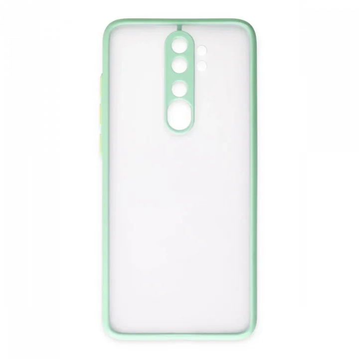 Mey İthalat®  Xiaomi Redmi Note 8 Pro Kılıf Montreal Silikon Kapak - Turkuaz