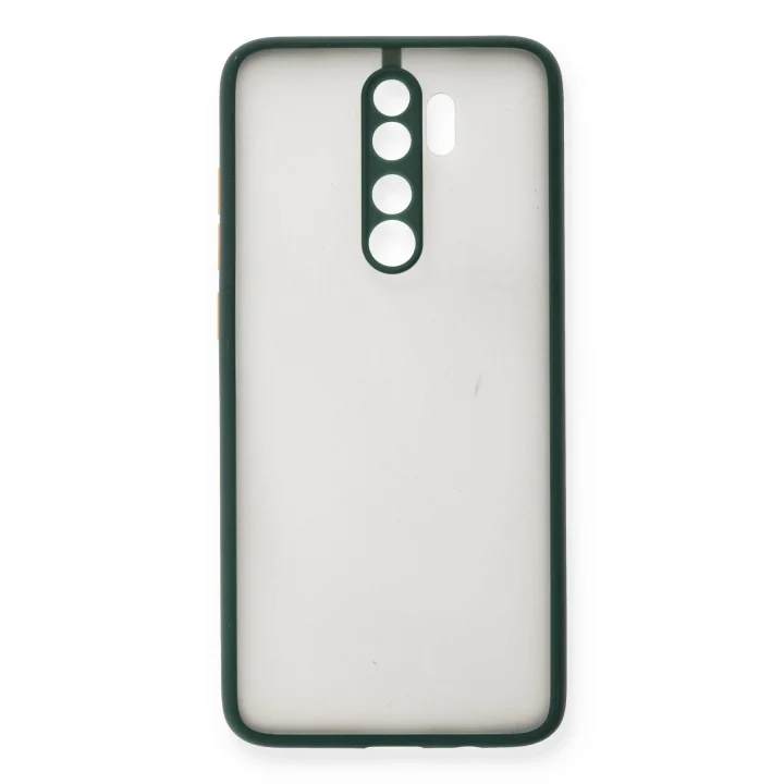 Mey İthalat®  Xiaomi Redmi Note 8 Pro Kılıf Montreal Silikon Kapak - Yeşil