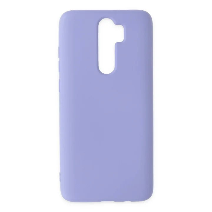 Mey İthalat®   Redmi Note 8 Pro Kılıf Nano içi Kadife Silikon - Lila