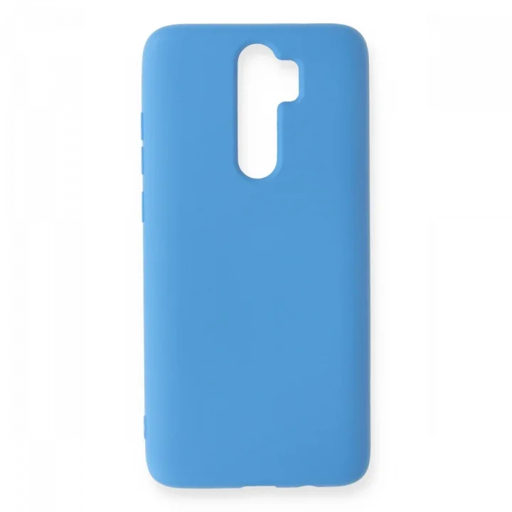 Mey İthalat®  Xiaomi Redmi Note 8 Pro Kılıf Nano içi Kadife Silikon - Mavi