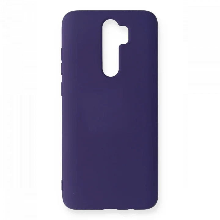 Mey İthalat®  Xiaomi Redmi Note 8 Pro Kılıf Nano içi Kadife Silikon - Mor