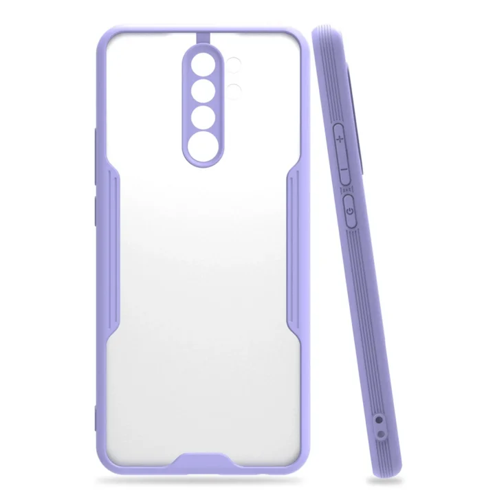 Mey İthalat®   Redmi Note 8 Pro Kılıf Platin Silikon - Lila