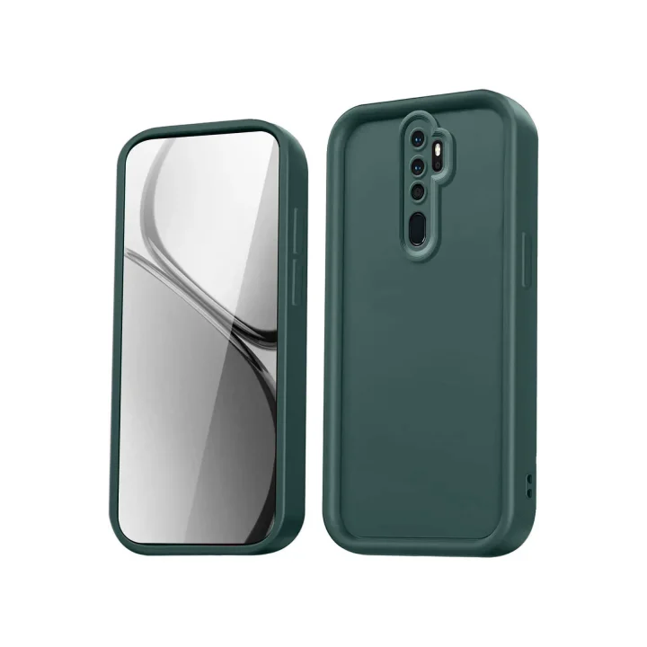 Mey İthalat®   Redmi Note 8 Pro Kılıf Viera Silikon - Koyu Yeşil