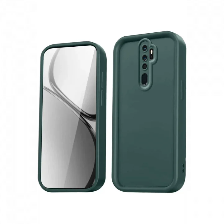 Mey İthalat®   Redmi Note 8 Pro Kılıf Viera Silikon - Koyu Yeşil