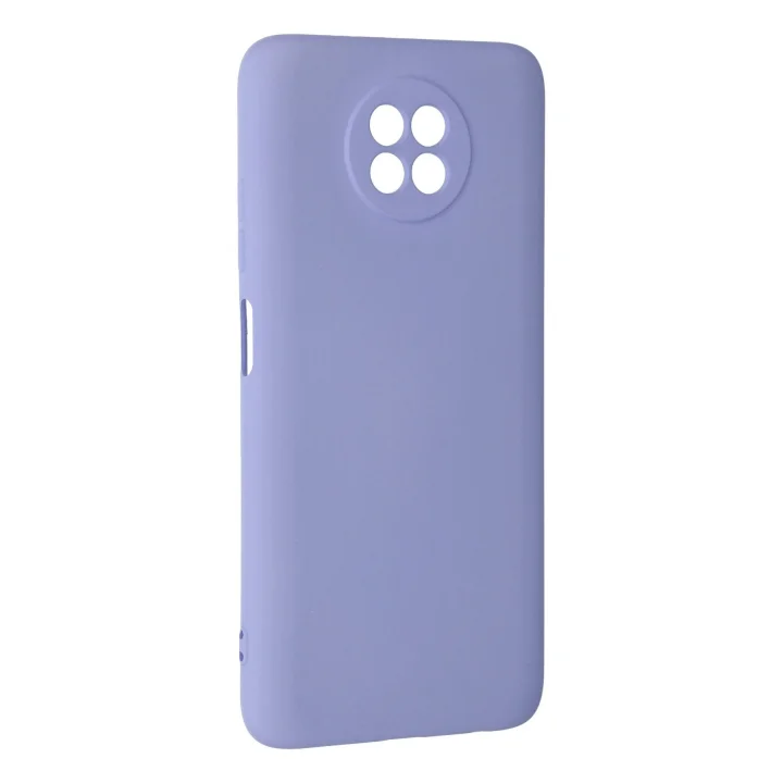Mey İthalat®   Redmi Note 9 5G Kılıf Nano içi Kadife Silikon - Lila