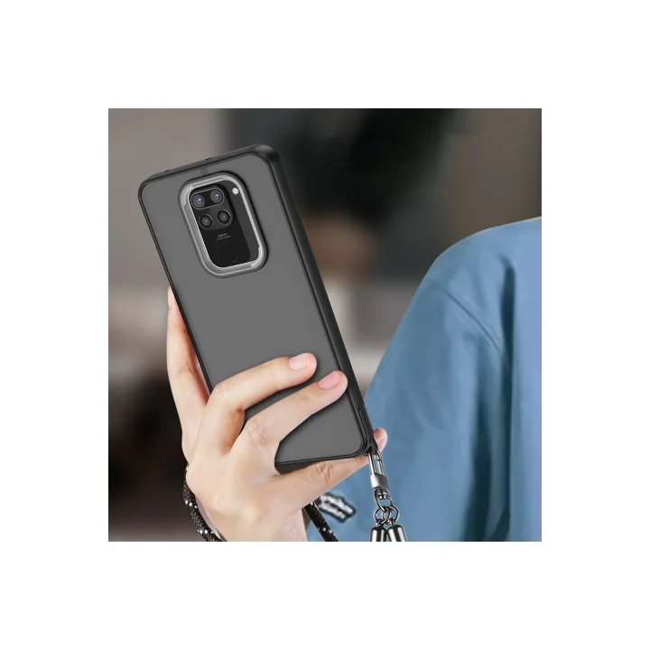 Mey İthalat®  Xiaomi Redmi Note 9 Kılıf Elegant Kapak - Pudra